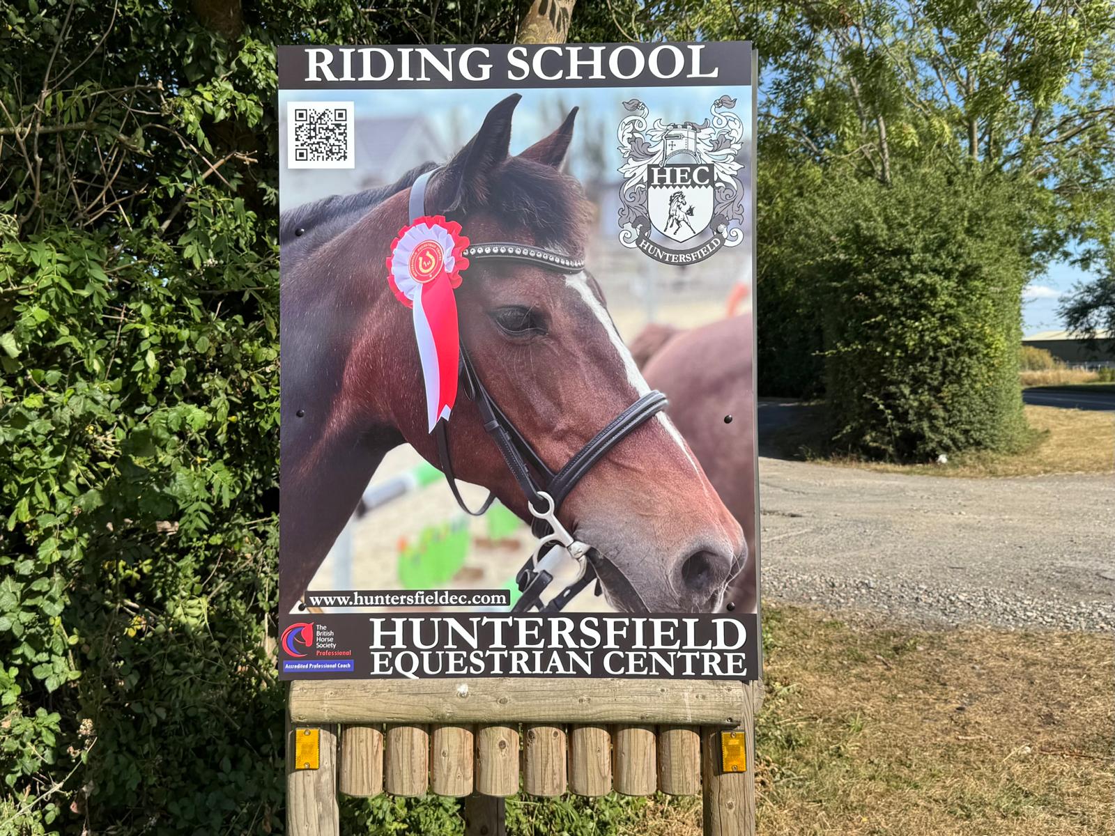 Our sign at the entrance