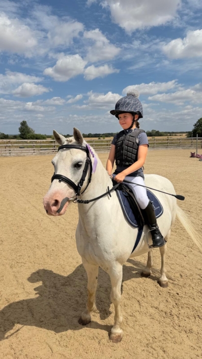 Clear Round 15cm Maddie on Thunder