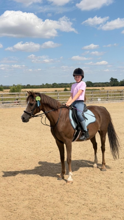 Clear Round 40cm Evlyb on Timmy